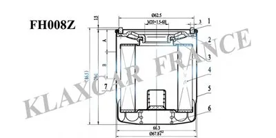 Масляный фильтр KLAXCAR FRANCE купить