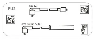 Комплект проводов зажигания JANMOR купить