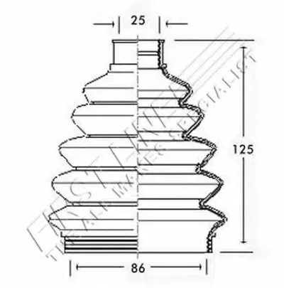 Пыльник, приводной вал FIRST LINE купить