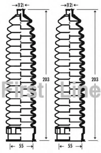 Пыльник, рулевое управление FIRST LINE купить