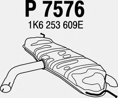 Глушитель выхлопных газов конечный FENNO купить
