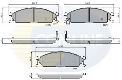 Комплект тормозных колодок, дисковый тормоз Comline COMLINE купить