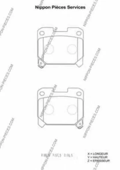 Комплект тормозных колодок, дисковый тормоз NPS купить