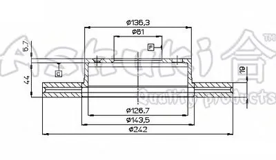 Тормозной диск ASHUKI купить