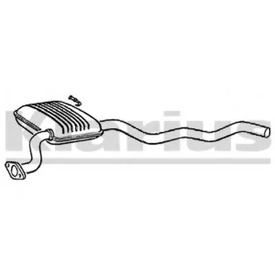 Средний глушитель выхлопных газов KLARIUS купить