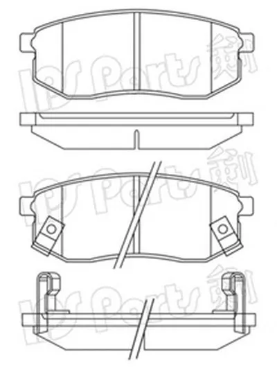 Комплект тормозных колодок, дисковый тормоз IPS Parts IPS Parts купить