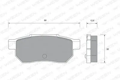 Комплект тормозных колодок, дисковый тормоз WEEN купить