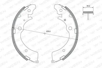 Комплект тормозных колодок WEEN купить