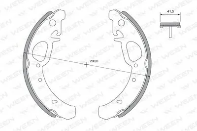 Комплект тормозных колодок WEEN купить