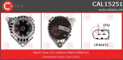 Генератор GENUINE SERIES CASCO купить