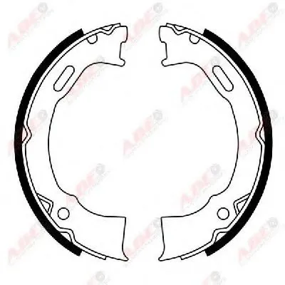 Комплект тормозных колодок, стояночная тормозная система ABE купить