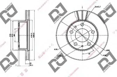 Тормозной диск DJ PARTS купить