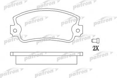 Комплект тормозных колодок, дисковый тормоз PATRON купить