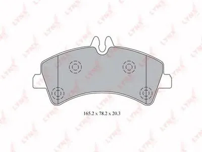 Комплект тормозных колодок, дисковый тормоз LYNXauto купить