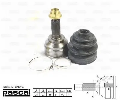 Шарнирный комплект, приводной вал PASCAL купить