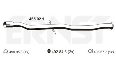 Ремонтная трубка, катализатор ERNST купить