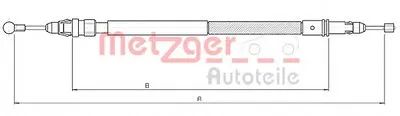 Трос, стояночная тормозная система COFLE METZGER купить