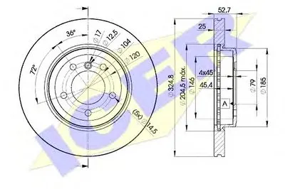 Тормозной диск ICER купить