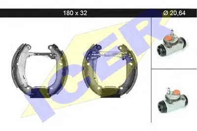 Комплект тормозных колодок ICER купить