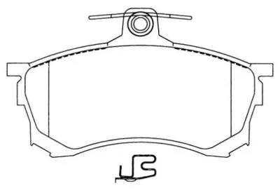 Комплект тормозных колодок, дисковый тормоз AISIN купить