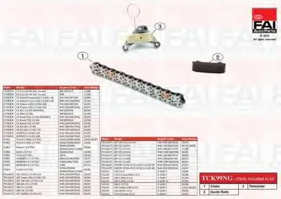 Комплект цепи привода распредвала FAI AutoParts купить