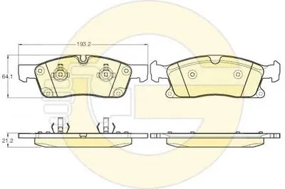 Комплект тормозных колодок, дисковый тормоз GIRLING купить