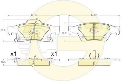 Комплект тормозных колодок, дисковый тормоз GIRLING купить