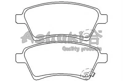 Комплект тормозных колодок, дисковый тормоз ASHUKI купить
