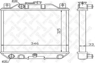 Радиатор, охлаждение двигателя STELLOX купить