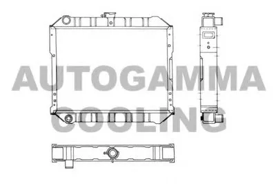 Радиатор, охлаждение двигателя AUTOGAMMA купить