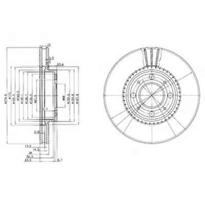 Тормозной диск DELPHI купить