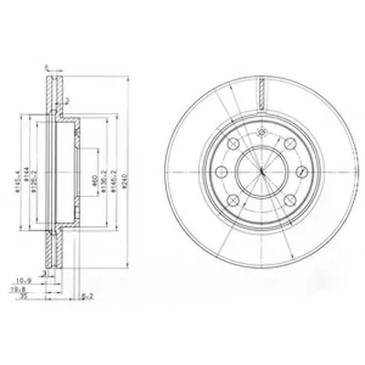 Тормозной диск DELPHI купить