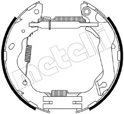 Комплект тормозных колодок Kit premounted METELLI купить