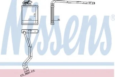 Теплообменник, отопление салона NISSENS купить
