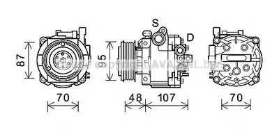 Компрессор, кондиционер AVA QUALITY COOLING купить