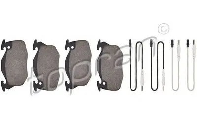 Комплект тормозных колодок, дисковый тормоз PREMIUM BRAND TOPRAN купить