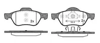 Комплект тормозных колодок, дисковый тормоз RAICAM купить