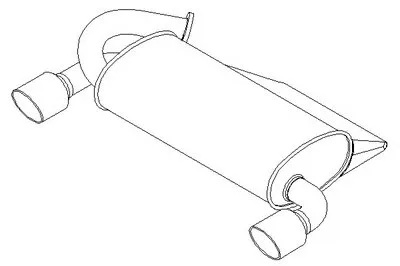 Глушитель выхлопных газов конечный KLARIUS купить