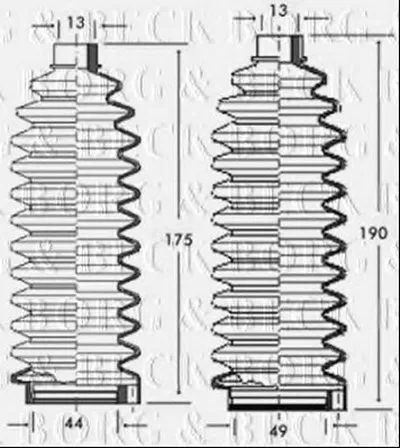 Пыльник, рулевое управление BORG & BECK купить
