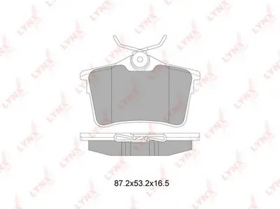 Комплект тормозных колодок, дисковый тормоз LYNXauto купить