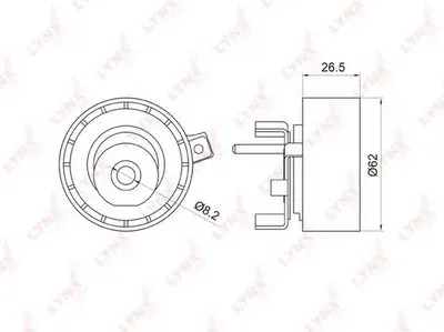 Натяжной ролик, ремень ГРМ LYNXauto купить