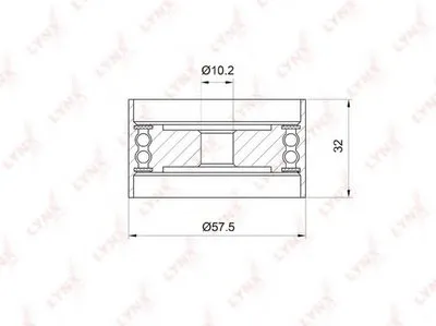 Паразитный / Ведущий ролик, зубчатый ремень LYNXauto купить