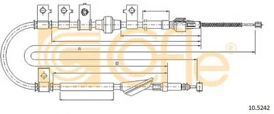 Трос, стояночная тормозная система COFLE купить