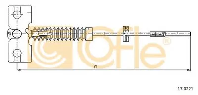 Трос, стояночная тормозная система COFLE купить