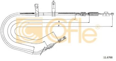 Трос, стояночная тормозная система COFLE купить
