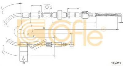 Трос, стояночная тормозная система COFLE купить