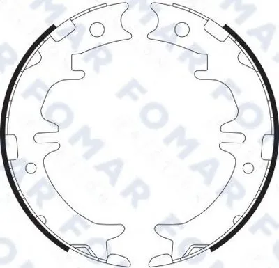 Комплект тормозных колодок, стояночная тормозная система FOMAR Friction купить
