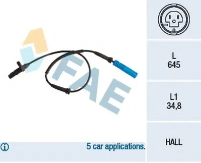 Датчик, частота вращения колеса FAE купить
