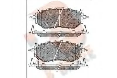 Комплект тормозных колодок, дисковый тормоз R BRAKE купить