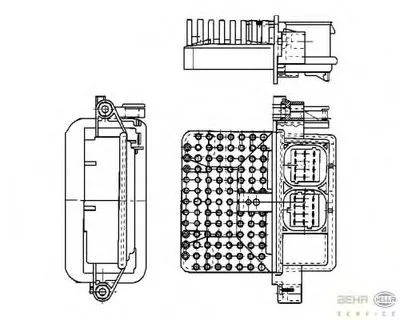 Регулятор, вентилятор салона BEHR HELLA SERVICE HELLA купить